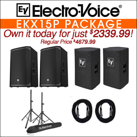 Electro Voice EKX15P Loudspeaker Package
