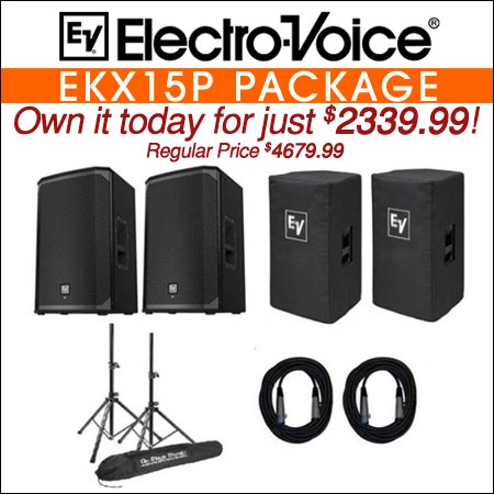 Electro Voice EKX15P Loudspeaker Package