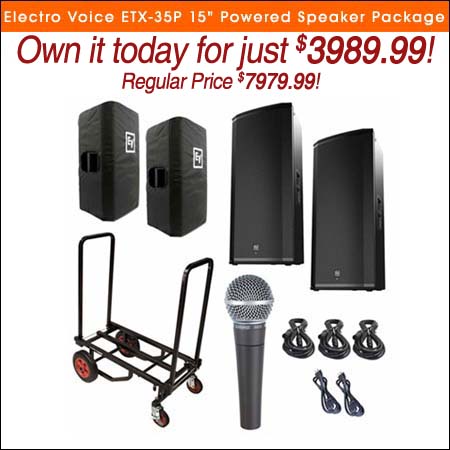 Electro Voice ETX-35P 15" Powered Speaker Package 