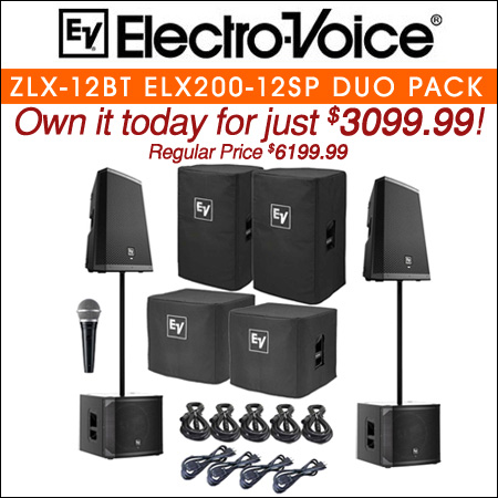 Electro-Voice ZLX-12BT and ELX200-12SP DUO Package 
