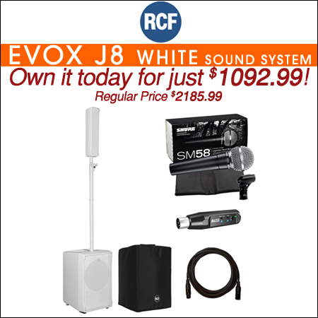 RCF Evox J8 White Sound System 