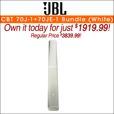 JBL CBT 70J-1+70JE-1 Bundle (White)