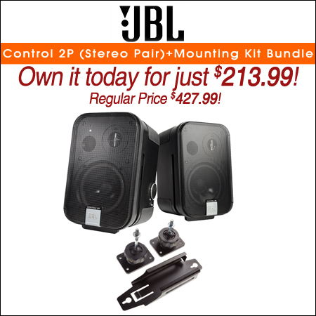 
JBL Control 2P (Stereo Pair)+Mounting Kit Bundle