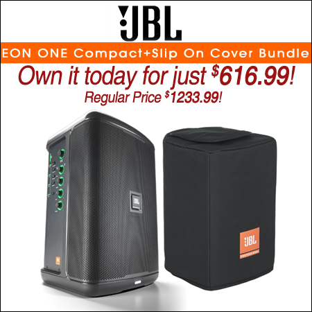 JBL EON ONE Compact+Slip On Cover Bundle