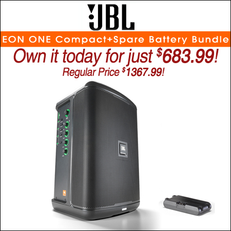 JBL EON ONE Compact+Extra Spare Battery Bundle