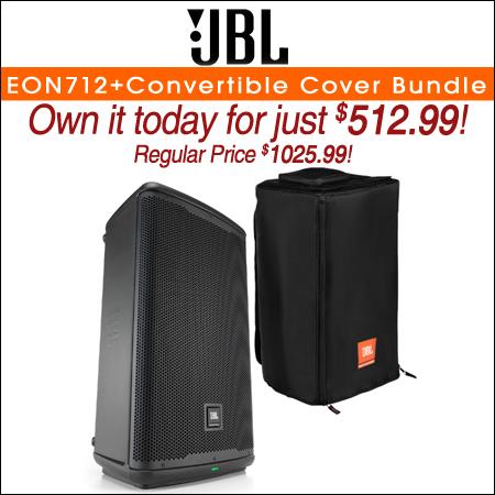 JBL EON712+Convertible Cover Bundle