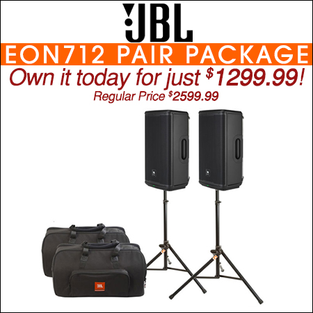 JBL EON712 Powered Speaker Package
