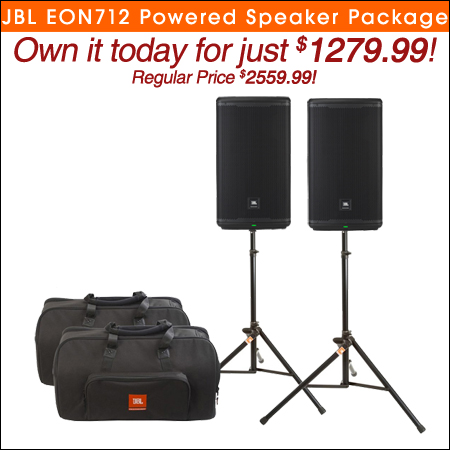 JBL EON712 Powered Speaker Package