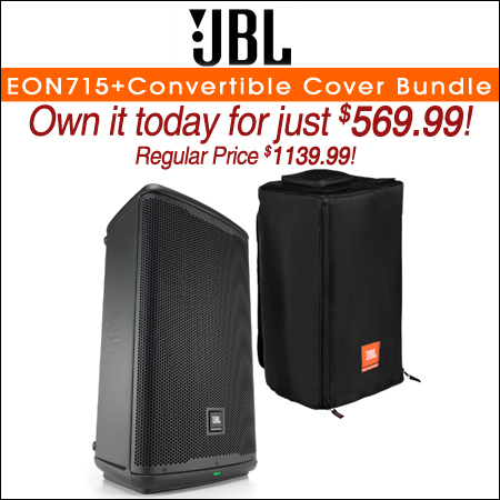 JBL EON715+Convertible Cover Bundle