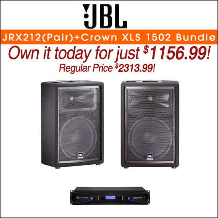 JBL JRX212(Pair)+Crown XLS 1502 Bundle