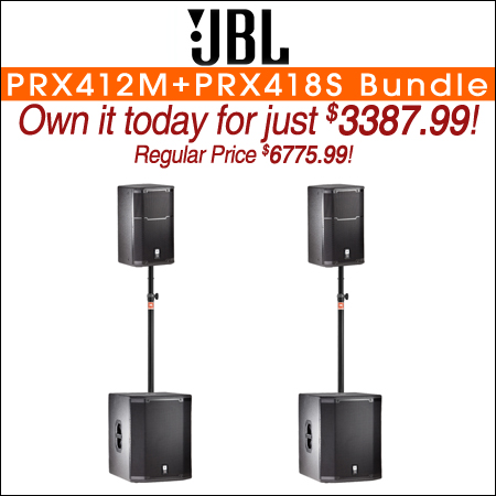 JBL PRX412M+PRX418S Bundle