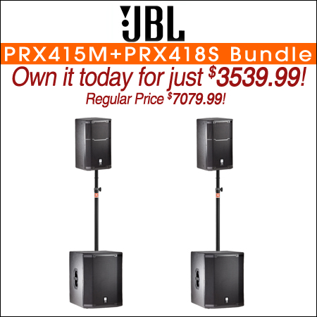 JBL PRX415M+PRX418S Bundle