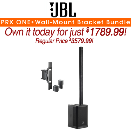 JBL PRX ONE+Wall-Mount Bracket Bundle