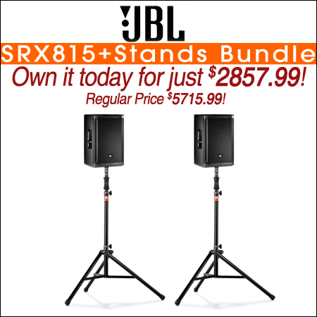 JBL SRX815+Stands Bundle