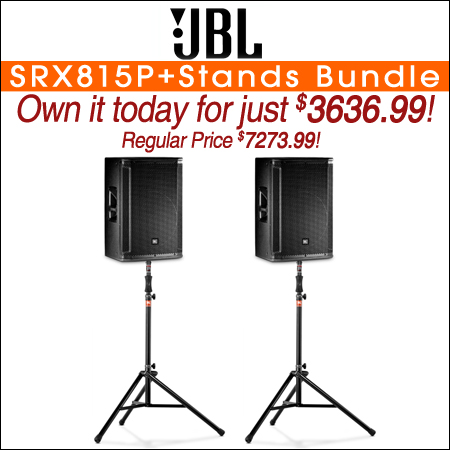 JBL SRX815P+Stands Bundle