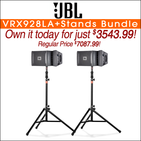 JBL VRX932LAP+Stands Bundle