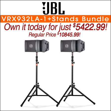 JBL VRX932LA-1+Stands Bundle