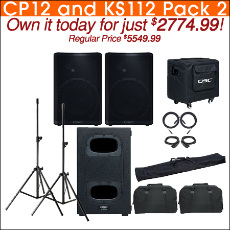 QSC CP12 and KS112 Pack 2 