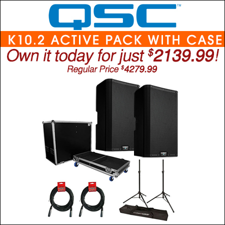 QSC K10.2 Active Pack with Case 
