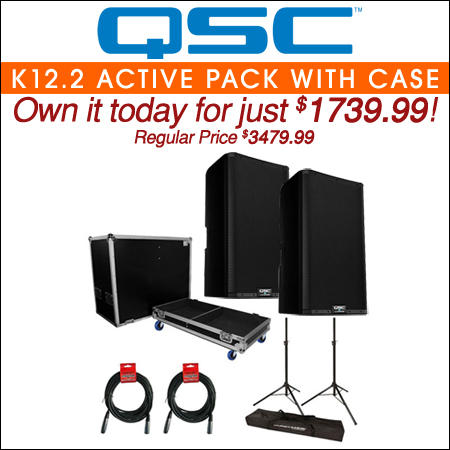 QSC K12.2 Active Pack with Case 