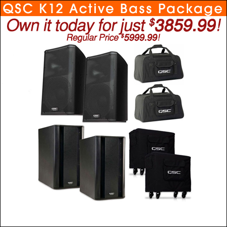 QSC K12 Active Bass Package 