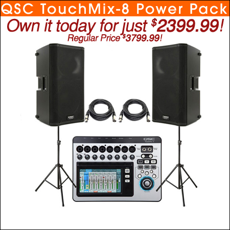  QSC TouchMix-8 Power Pack