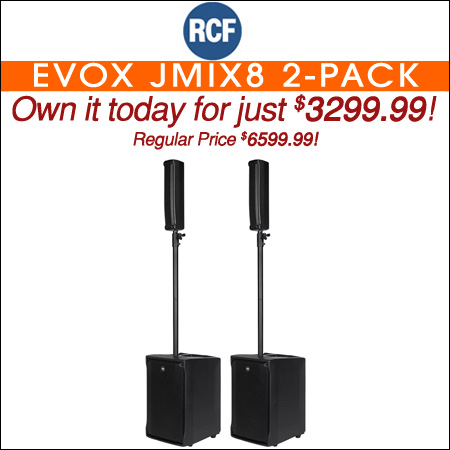RCF Evox Jmix8 Active Two Way Array Music System 2-Pack