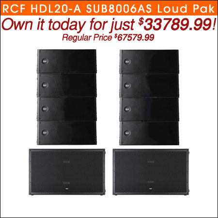RCF HDL20-A SUB8006AS Loud Pak 