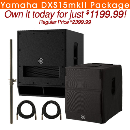Yamaha Dxs15mkii Subwoofer Audio Essentials Package 