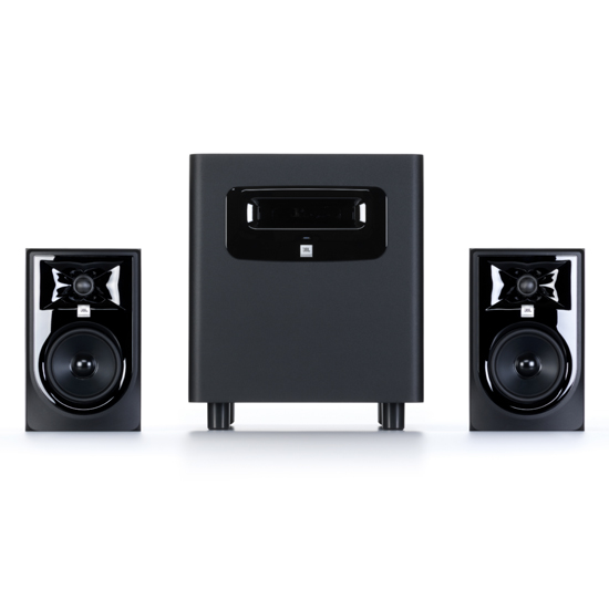 JBL 305P MkII Studio Monitors Pair with LSR310S Bundle