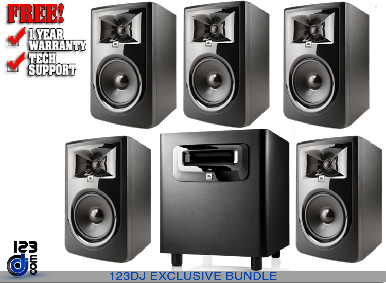 JBL 305P MkII 5 inch Powered 5.1 Monitor System with Subwoofer