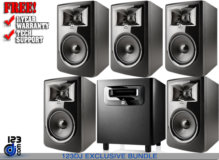 JBL 306P MkII 5 inch Powered 5.1 Monitor System with Subwoofer