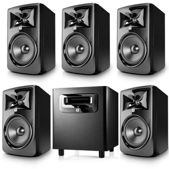 JBL 308P MkII 8 inch Powered 5.1 Monitor System with Subwoofer