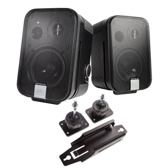 JBL Control 2P (Stereo Pair)+Mounting Kit Bundle