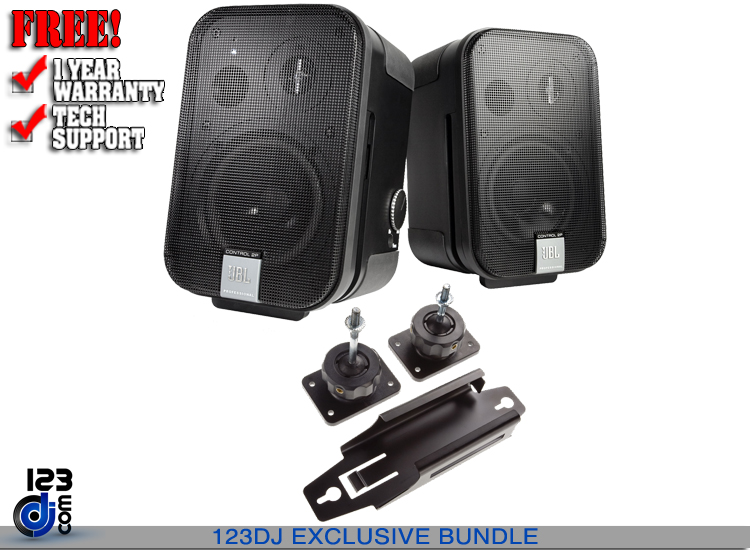 JBL Control 2P (Stereo Pair)+Mounting Kit Bundle