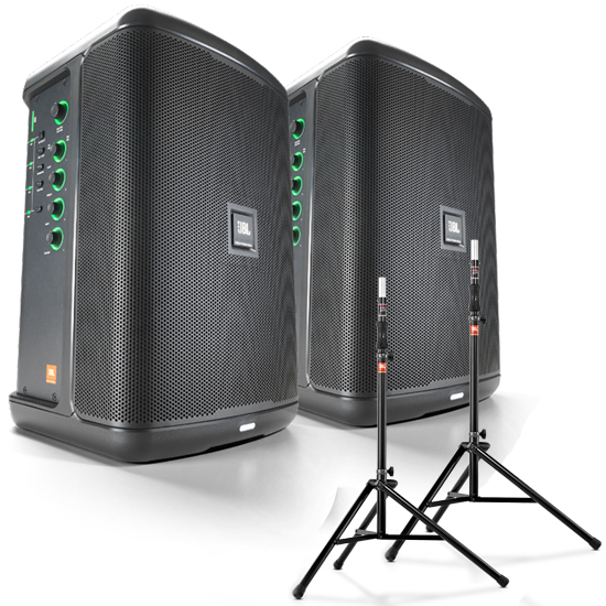 JBL EON ONE Compact+Tripod Stands Bundle