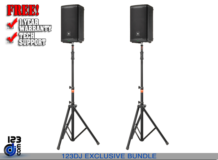JBL EON710 Speakers+Stands Bundle