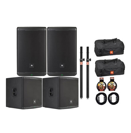 JBL EON715/EON718 Powered Full Range/Subwoofer Pair Package