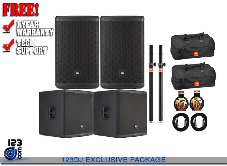 JBL EON715/EON718 Powered Full Range/Subwoofer Pair Package