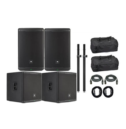 JBL EON715/EON718S Powered Full Range/Subwoofer Pair Package