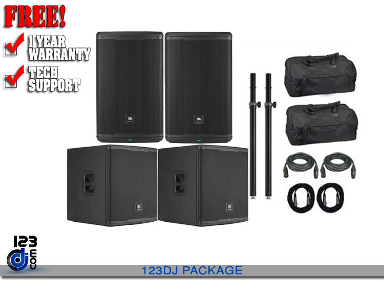 JBL EON715/EON718S Powered Full Range/Subwoofer Pair Package