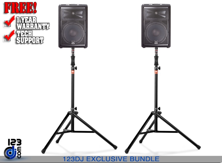 JBL JRX212+Stands Bundle