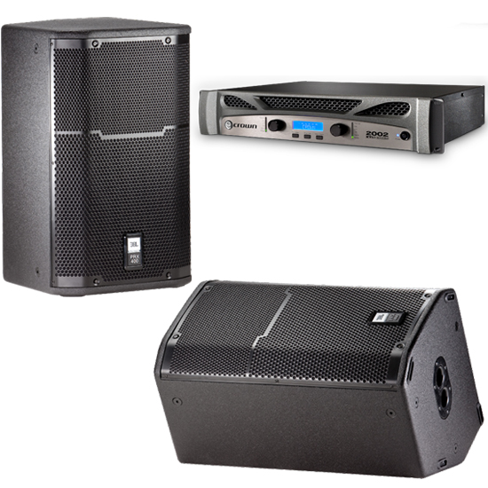 JBL PRX412M(Pair)+Crown XTi2002 Bundle