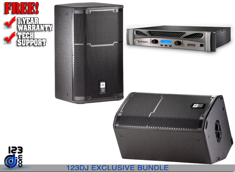 JBL PRX412M(Pair)+Crown XTi2002 Bundle