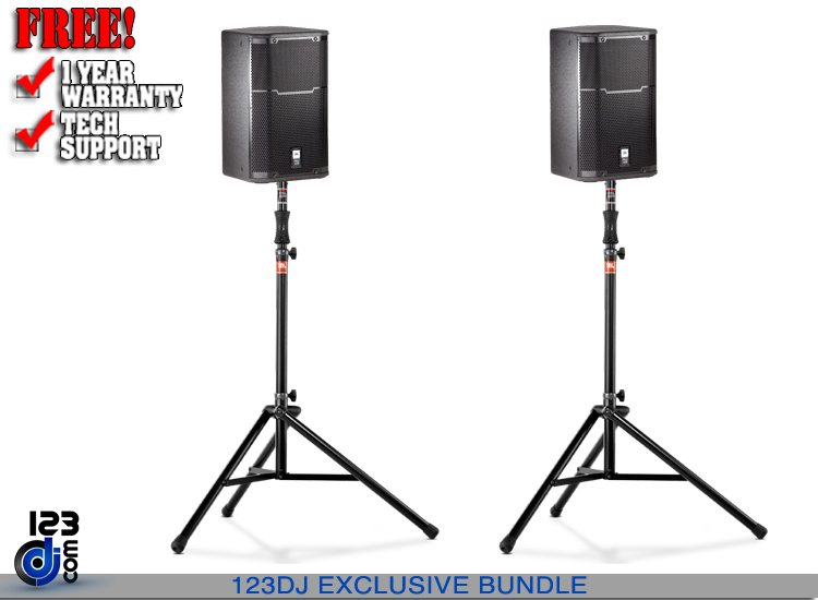 JBL PRX412M+Stands Bundle