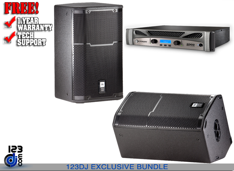 JBL PRX415M(Pair)+Crown XTi2002 Bundle