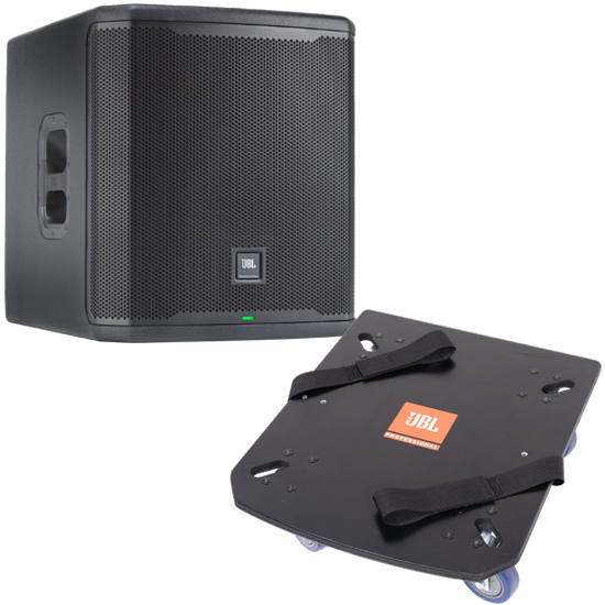 JBL PRX915XLF+Caster Board Bundle