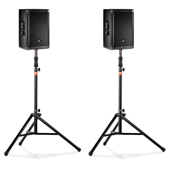 JBL SRX812+Stands Bundle