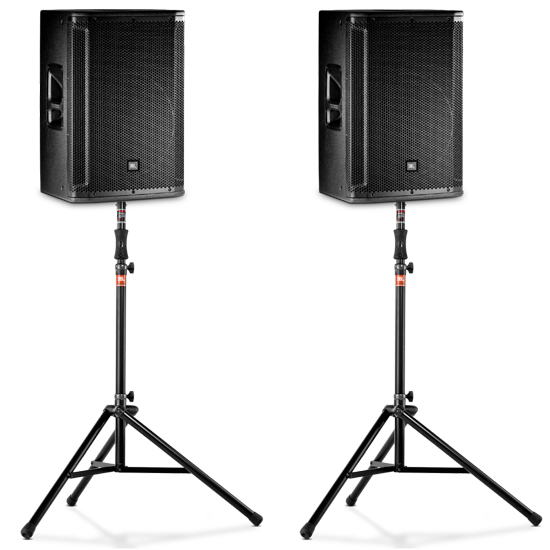 JBL SRX815P+Stands Bundle