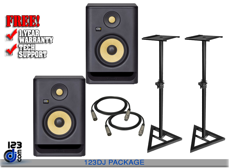 KRK ROKIT 5 G4 RP5G4 5-inch Powered Studio Monitor Speakers